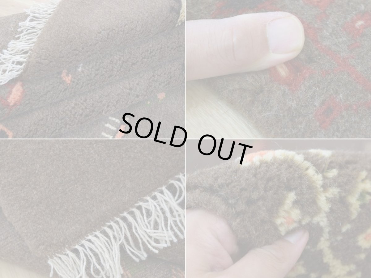 画像18: 新品 ペルシャ ギャッベ 縦2m 横1.5m 3㎡ リビング ダイニング 2-3人掛けソファ サイズ 193 × 154 cm No.R431 肉厚 天然 ウール ギャベ 手織り ハンドメイド ラグ 絨毯 カーペット リビングダイニングルームやベッドサイドに ブラウン 茶 n-r431-193154h051-002 (18)