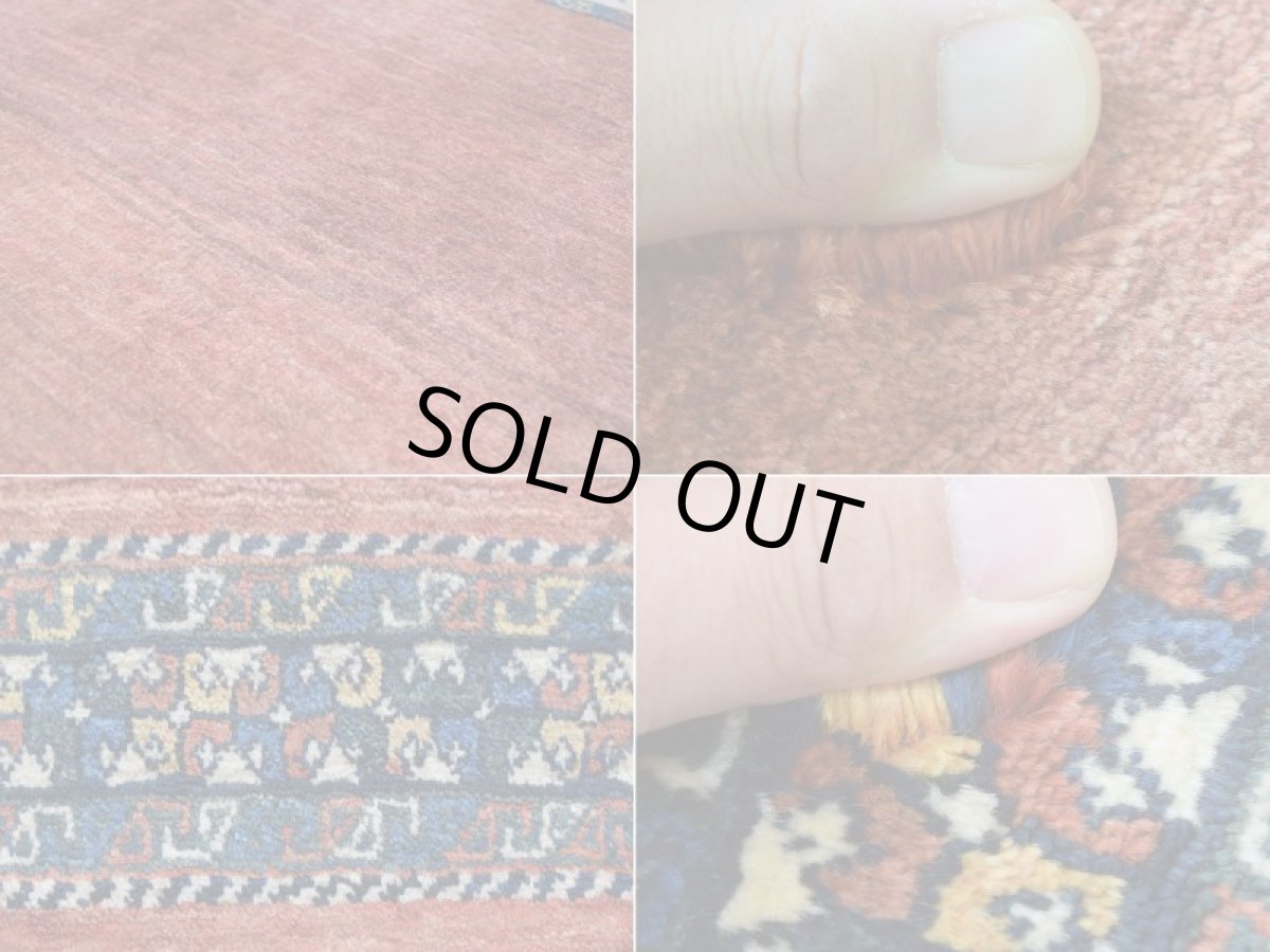 画像17: 新品 ペルシャ ギャッベ 縦2m 横1.2m 2.2㎡  センター ラグ ベッドサイド 2人掛けソファ サイズ 184 × 119 cm No.1482 肉厚 天然 草木染 ウール ギャベ 手織り ハンドメイド ラグ 絨毯 カーペット 細かな織 リーズバフト 糸杉 植物柄 赤 朱色 生成り クリームn-1482-184119s074-016 (17)