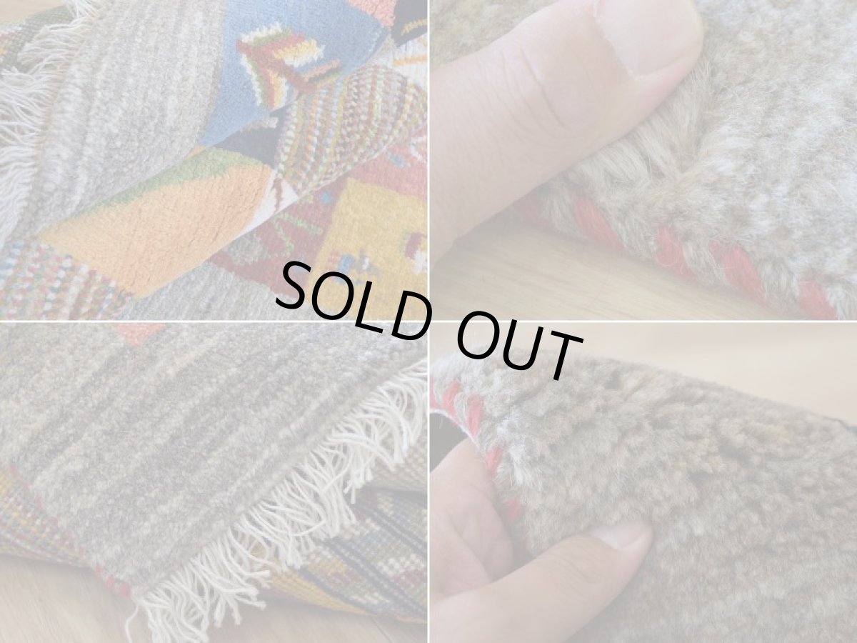 画像18: 新品 ペルシャ ギャッベ 縦2m 横1.2m 2.3㎡ 〜2帖 2人掛けソファ サイズ 190 × 120 cm No.1937 肉厚 天然 草木染 ウール ギャベ 手織り ハンドメイド ラグ 絨毯 カーペット ロリバフト リビングダイニングルームやベッドサイドに 生成り クリーム グレー ベージュ ブラウン 原毛系 マルチカラー n-1937-190120s342-613 (18)