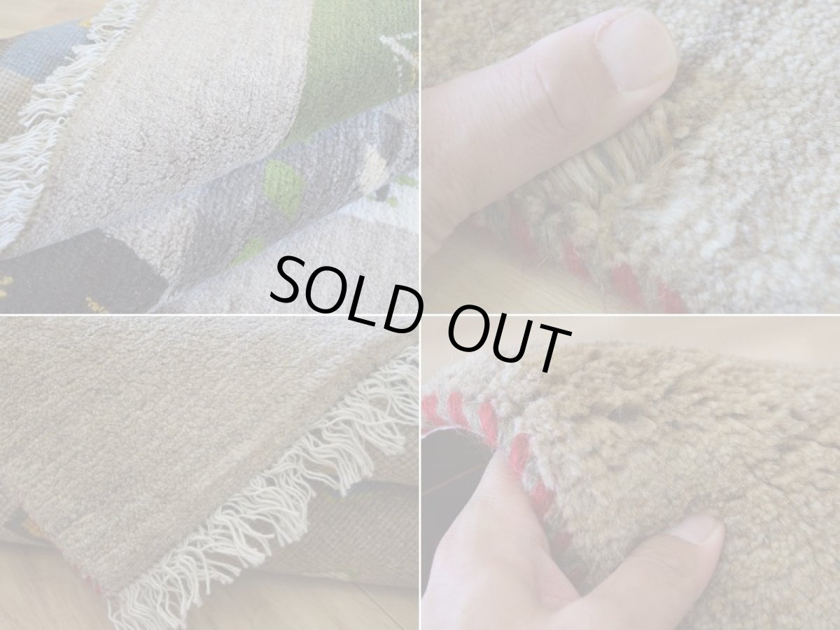 画像18: 新品 ペルシャ ギャッベ 縦2m 横1.3m 2.3㎡ 〜2帖 2人掛けソファ サイズ 180 × 123 cm No.1944 肉厚 天然 草木染 ウール ギャベ 手織り ハンドメイド ラグ 絨毯 カーペット ロリバフト リビングダイニングルームやベッドサイドに 生成り クリーム グレー ベージュ ブラウン 原毛系 マルチカラー n-1944-180123s732-013 (18)