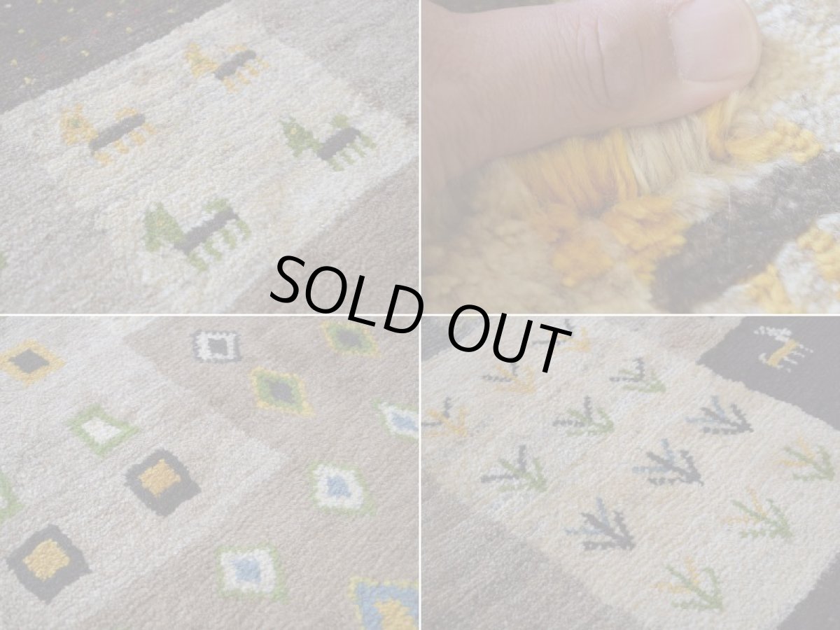 画像16: 新品 ペルシャ ギャッベ 縦2m 横1.3m 2.3㎡ 〜2帖 2人掛けソファ サイズ 180 × 123 cm No.1944 肉厚 天然 草木染 ウール ギャベ 手織り ハンドメイド ラグ 絨毯 カーペット ロリバフト リビングダイニングルームやベッドサイドに 生成り クリーム グレー ベージュ ブラウン 原毛系 マルチカラー n-1944-180123s732-013 (16)