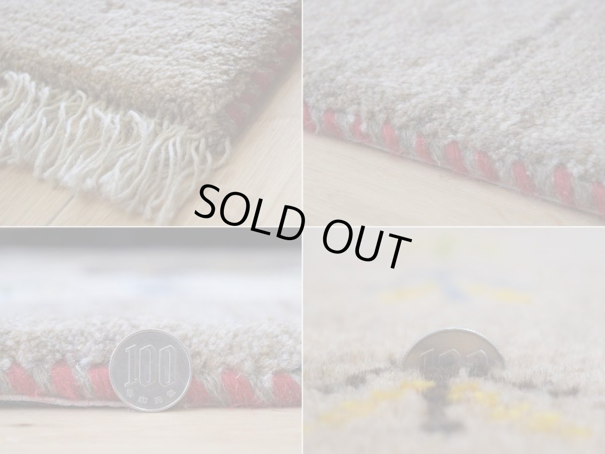 画像20: 新品 ペルシャ ギャッベ 縦2m 横1.3m 2.3㎡ 〜2帖 2人掛けソファ サイズ 180 × 123 cm No.1944 肉厚 天然 草木染 ウール ギャベ 手織り ハンドメイド ラグ 絨毯 カーペット ロリバフト リビングダイニングルームやベッドサイドに 生成り クリーム グレー ベージュ ブラウン 原毛系 マルチカラー n-1944-180123s732-013 (20)