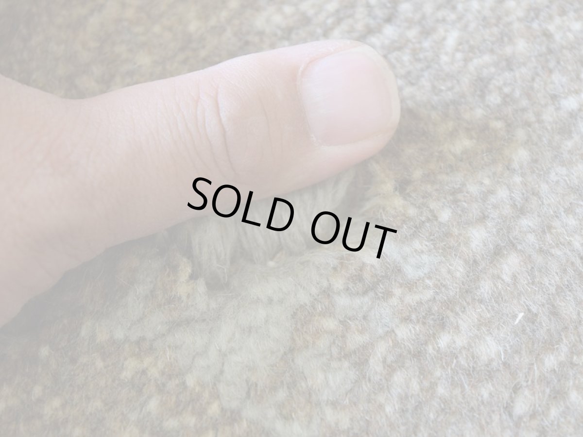 画像11: 新品 ペルシャ ギャッベ 足元マット 玄関マット ミニ サイズ 58 × 32 cm No.1323 小判型 楕円形 肉厚 天然 草木染 ウール ギャベ 手織り ハンドメイド ラグ 絨毯 カーペット グレー ベージュ 原毛系 青 水色 生成り 動物 鹿 柄 n-1323-5832h41-91 (11)