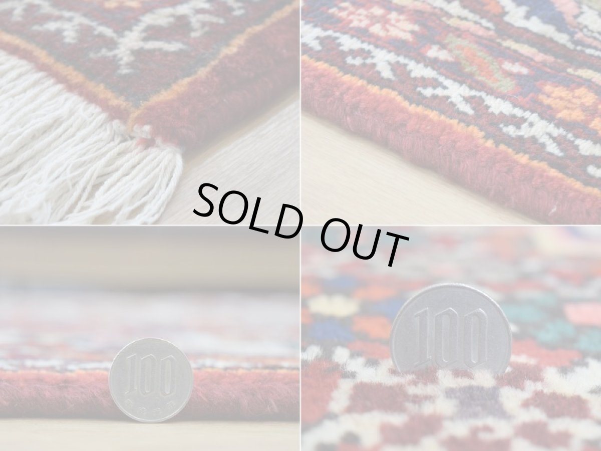 画像20: 良品 ペルシャ 絨毯 バクティヤリ 縦3.2m 横2.3m 7.3㎡ 〜6帖 リビング ダイニング 3人掛けソファ コーナーソファ 大判 サイズ 320 x 228 cm No.R106 肉厚 天然 草木染 ウール 手織り トライバル ラグ 敷物 マット カーペット メダリオン ゴルミナ ゴルミナイ 花柄 ヴィンテージ ビンテージ バクティアリ バフティヤリ b-r106-320228h024-264-055 (20)