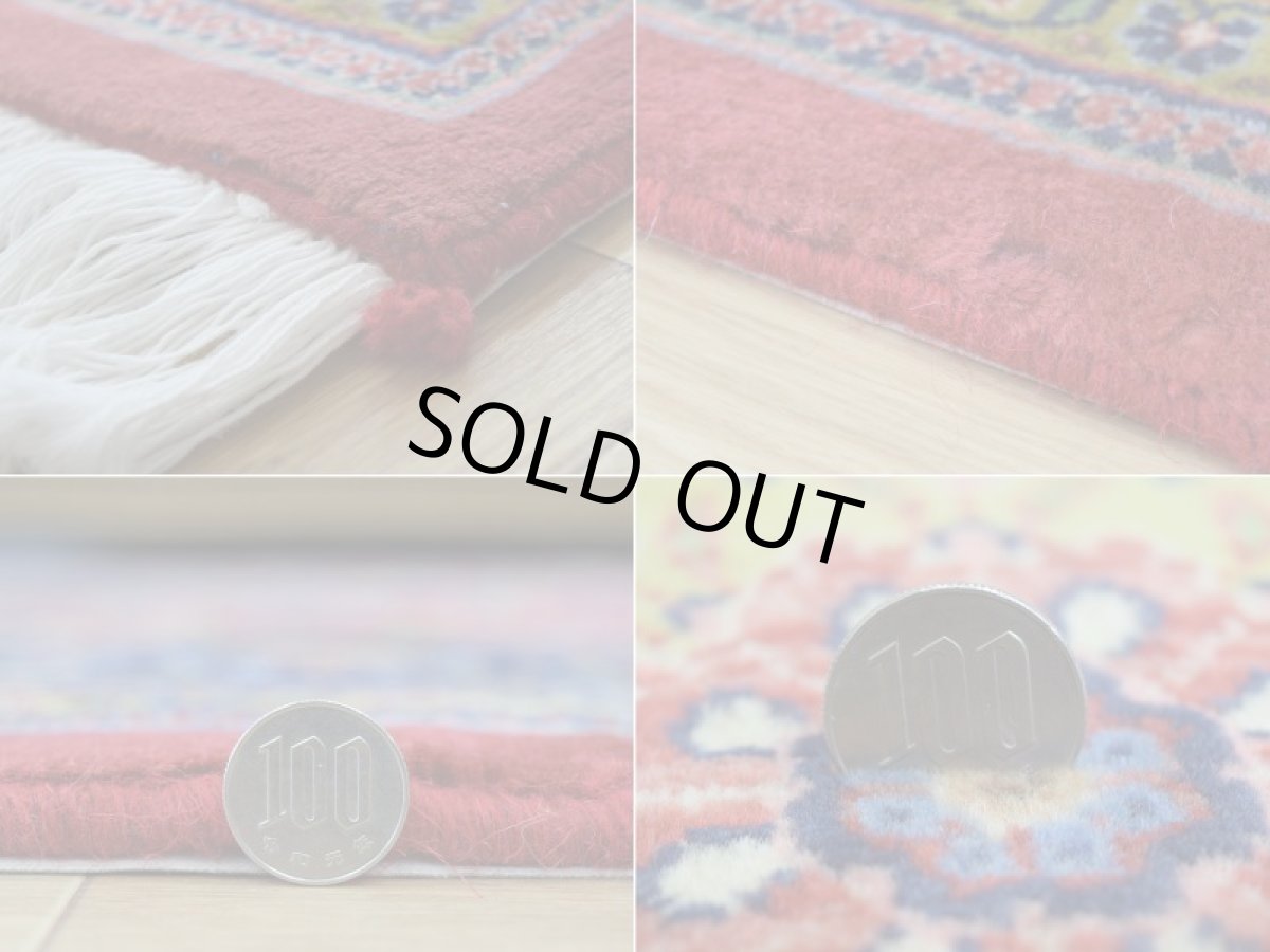 画像20: 良品 ペルシャ 絨毯 サルーク 縦3m 横2m 6㎡ 〜6帖 リビング ダイニング 3人掛けソファ コーナーソファ 大判 サイズ 295 x 182 cm No.R142 天然 コルクウール 手織り トライバル ラグ 敷物 マット カーペット メダリオン ヴィンテージ ビンテージ 赤 朱色 ab-r142-295182h083-024-494 (20)