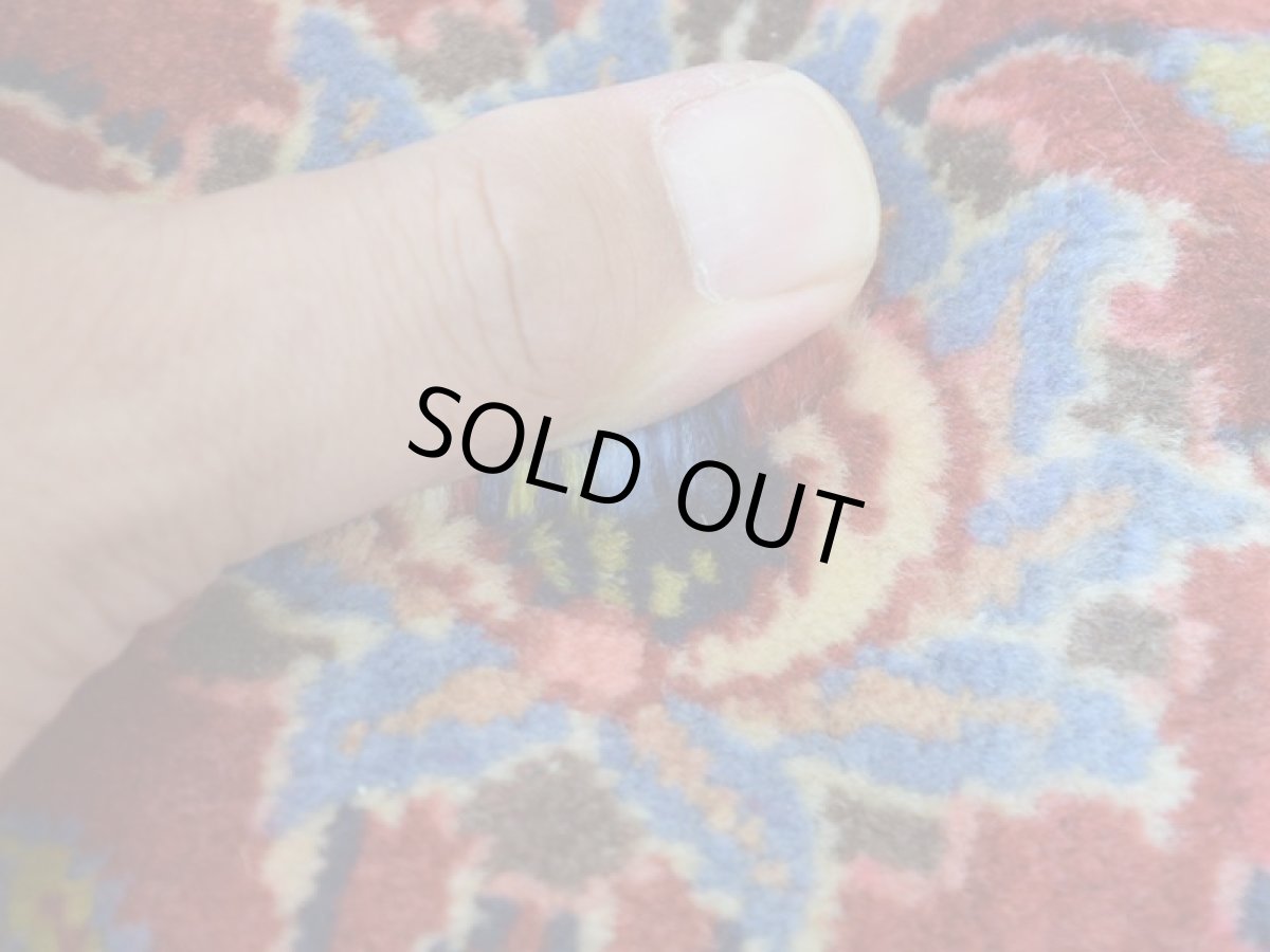 画像12: 良品 ペルシャ 絨毯 サルーク 縦3m 横2m 6㎡ 〜6帖 リビング ダイニング 3人掛けソファ コーナーソファ 大判 サイズ 295 x 182 cm No.R142 天然 コルクウール 手織り トライバル ラグ 敷物 マット カーペット メダリオン ヴィンテージ ビンテージ 赤 朱色 ab-r142-295182h083-024-494 (12)