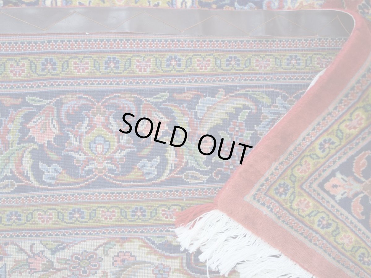 画像15: 良品 ペルシャ 絨毯 サルーク 縦3m 横2m 6㎡ 〜6帖 リビング ダイニング 3人掛けソファ コーナーソファ 大判 サイズ 295 x 182 cm No.R142 天然 コルクウール 手織り トライバル ラグ 敷物 マット カーペット メダリオン ヴィンテージ ビンテージ 赤 朱色 ab-r142-295182h083-024-494 (15)