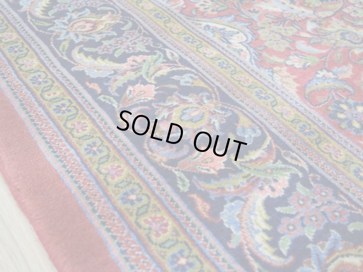 画像11: 良品 ペルシャ 絨毯 サルーク 縦3m 横2m 6㎡ 〜6帖 リビング ダイニング 3人掛けソファ コーナーソファ 大判 サイズ 295 x 182 cm No.R142 天然 コルクウール 手織り トライバル ラグ 敷物 マット カーペット メダリオン ヴィンテージ ビンテージ 赤 朱色 ab-r142-295182h083-024-494 (11)