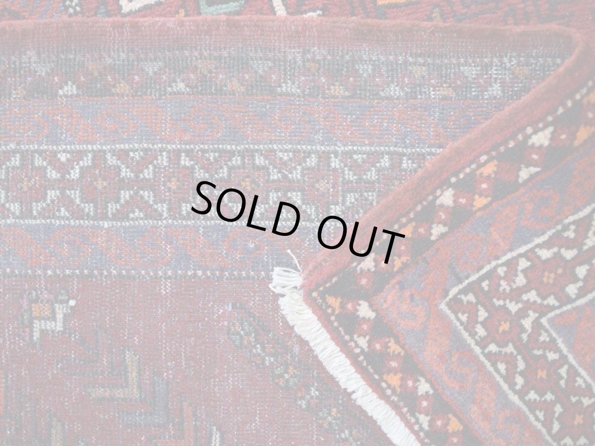 画像15: 良品 ペルシャ 部族絨毯 バルーチ 縦2.2m 横1.5m 3.2㎡ 2帖程度 リビング ダイニング 2-3人掛けソファ サイズ 215 x 145 cm No.R234 天然 ウール 手織り トライバル ラグ 敷物 マット カーペット 幾何学模様 ヴィンテージ ビンテージ b-r234-215145h001-031 (15)