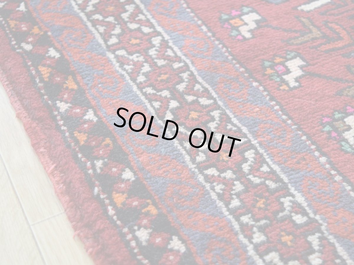 画像12: 良品 ペルシャ 部族絨毯 バルーチ 縦2.2m 横1.5m 3.2㎡ 2帖程度 リビング ダイニング 2-3人掛けソファ サイズ 215 x 145 cm No.R234 天然 ウール 手織り トライバル ラグ 敷物 マット カーペット 幾何学模様 ヴィンテージ ビンテージ b-r234-215145h001-031 (12)