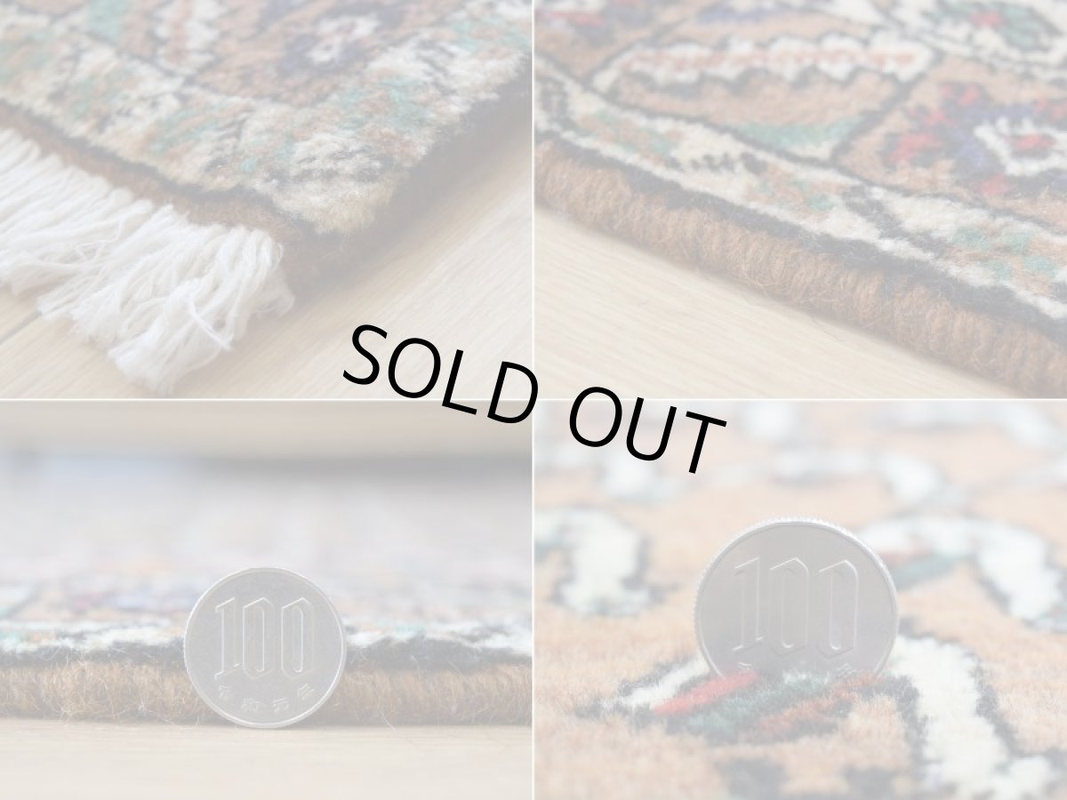 画像20: 良品 ペルシャ 絨毯  シャハレババク 縦2m 横1.5m 3㎡ 〜2帖 リビング ダイニング 2〜3人掛けソファ サイズ 195 x 155 cm No.P466 天然 ウール 手織り ハンドメイド トライバル ラグ 部族絨毯 マット カーペット 幾何学模様 民族柄 ネイビー ブラウン ブラック ギャッベ(ギャベ)をお探しの方にもお勧めです b-p466-195155h033p (20)