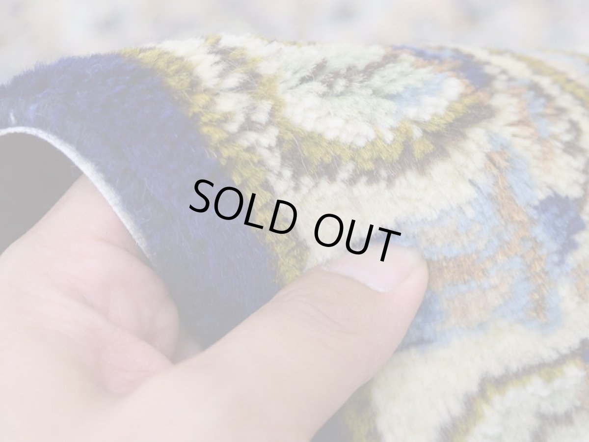 画像13: 良品 ペルシャ 絨毯 ケルマン産 縦3.4m 横2.4m 8.2㎡ 6帖程度 リビング ダイニング 客室 大判 サイズ 340 x 239 cm No.R151 天然 ウール 手織り ハンドメイド ラグ マット カーペット 青 大きなお部屋に 中古品に抵抗のある方にもおすすめです。 ab-r151-340239h083-024-494 (13)