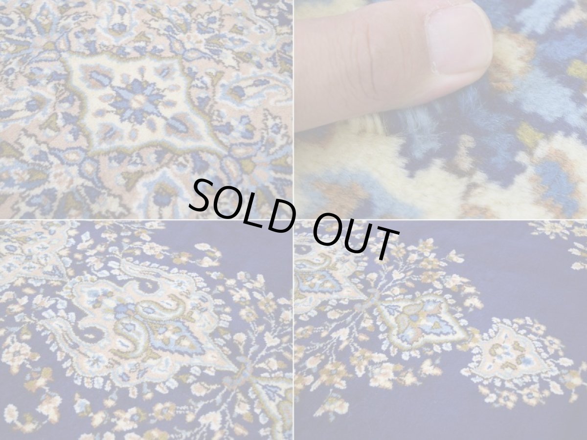 画像16: 良品 ペルシャ 絨毯 ケルマン産 縦3.4m 横2.4m 8.2㎡ 6帖程度 リビング ダイニング 客室 大判 サイズ 340 x 239 cm No.R151 天然 ウール 手織り ハンドメイド ラグ マット カーペット 青 大きなお部屋に 中古品に抵抗のある方にもおすすめです。 ab-r151-340239h083-024-494 (16)