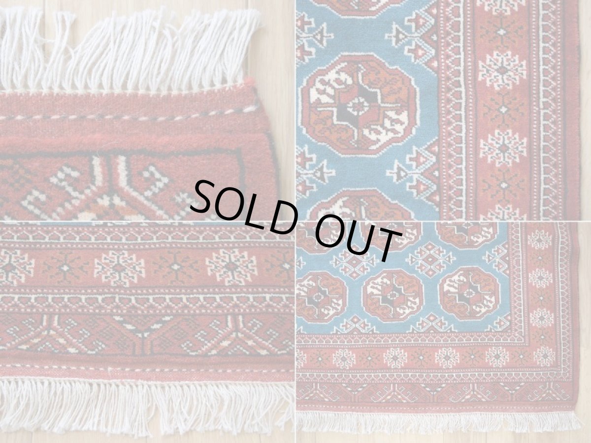 画像19: 新品 ペルシャ 部族絨毯 トルクメン 縦2m 横1.4n 2.6㎡ ~2帖 2-3人掛けソファ センターテーブル サイズ 190 x 135 cm No.R478 ウール 手織り ハンドメイド トライバル ラグ カーペット グリーン 幾何学模様 民族柄 赤 ターコイズ n-r478-190135h001-031 (19)