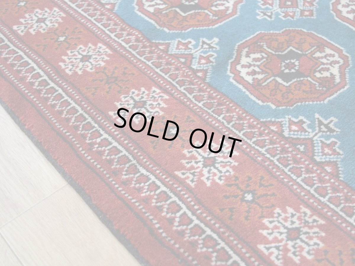 画像12: 新品 ペルシャ 部族絨毯 トルクメン 縦2m 横1.4n 2.6㎡ ~2帖 2-3人掛けソファ センターテーブル サイズ 190 x 135 cm No.R478 ウール 手織り ハンドメイド トライバル ラグ カーペット グリーン 幾何学模様 民族柄 赤 ターコイズ n-r478-190135h001-031 (12)