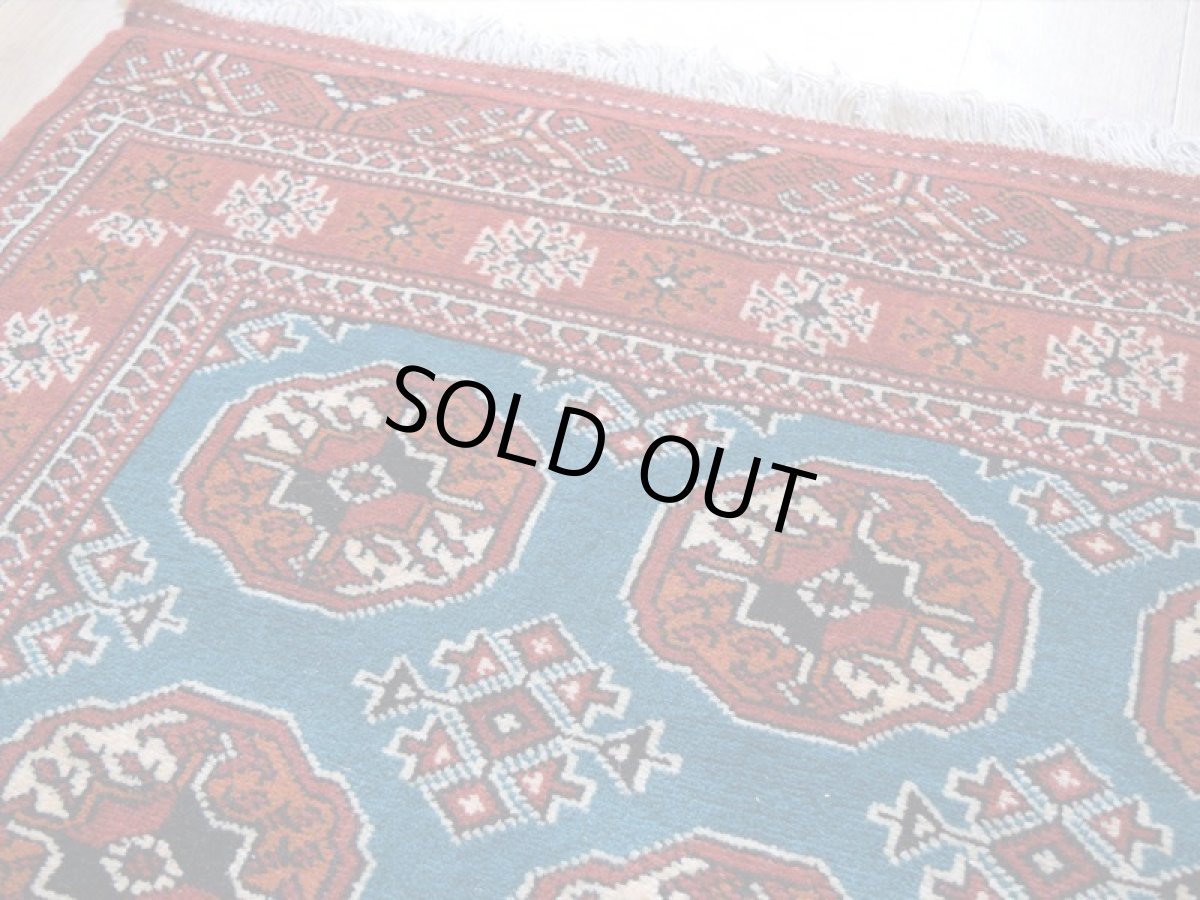 画像10: 新品 ペルシャ 部族絨毯 トルクメン 縦2m 横1.4n 2.6㎡ ~2帖 2-3人掛けソファ センターテーブル サイズ 190 x 135 cm No.R478 ウール 手織り ハンドメイド トライバル ラグ カーペット グリーン 幾何学模様 民族柄 赤 ターコイズ n-r478-190135h001-031 (10)