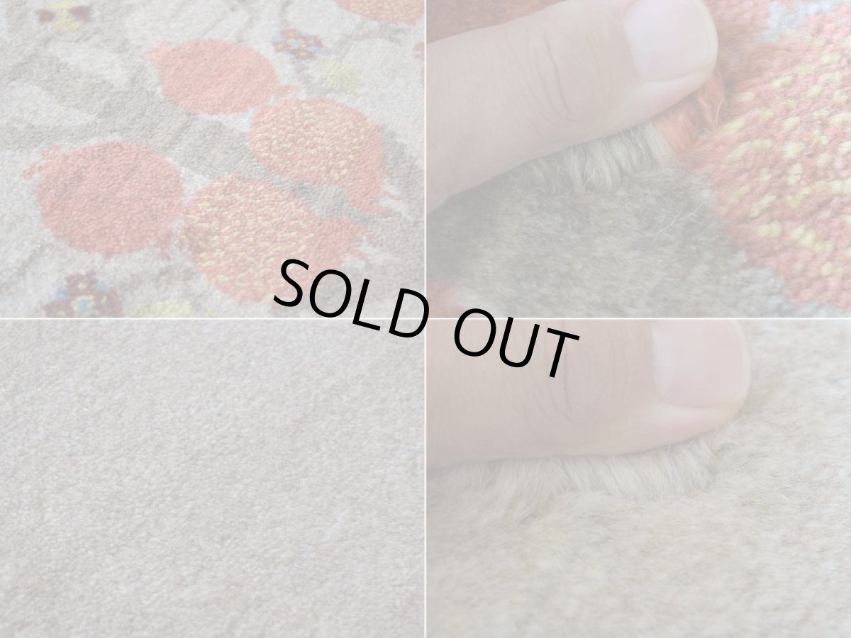 画像16: 新品 ペルシャ ギャッベ 縦2m 横1.5m 3㎡ 〜2帖程度 リビング ダイニング 2-3人掛けソファ サイズ 210 × 145 cm No.A615 肉厚 リーズバフト ウール 手織りギャベ  ハンドメイド ラグ 絨毯 カーペット ザクロの木 生命の樹 糸杉 グレー リビングダイニングルームやベッドサイドに N-A615-210145-S-266-068 (16)