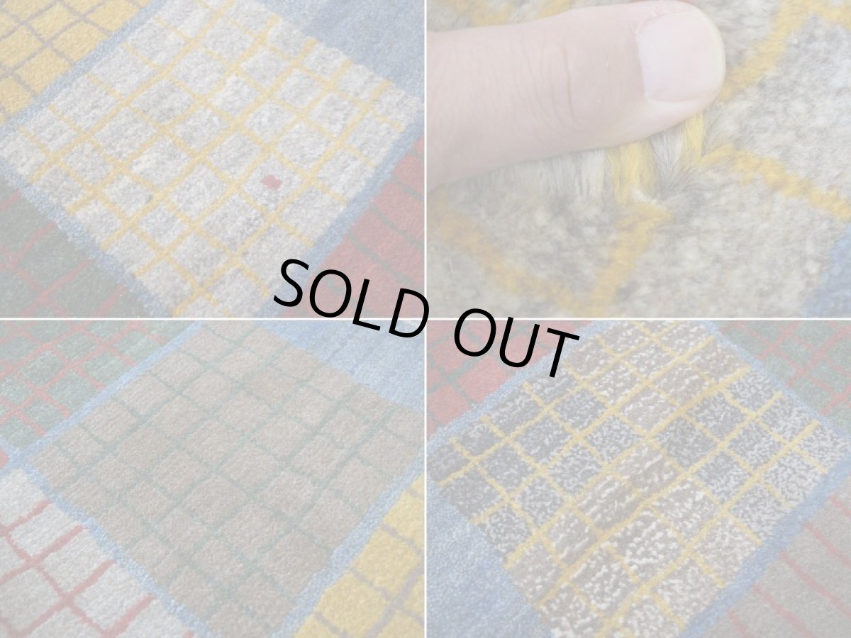 画像17: 新品 ペルシャ ギャッベ 縦1.8m 横1.1m 2㎡ 〜2帖 2人掛けソファ サイズ 172 × 110 cm No.1942 肉厚 天然 草木染 ウール ギャベ 手織り ハンドメイド ラグ 絨毯 カーペット ロリバフト リビングルームソファ足元やベッドサイドに パッチワーク系デザイン インディゴブルー  マルチカラー n-1942-172110s002-062 (17)