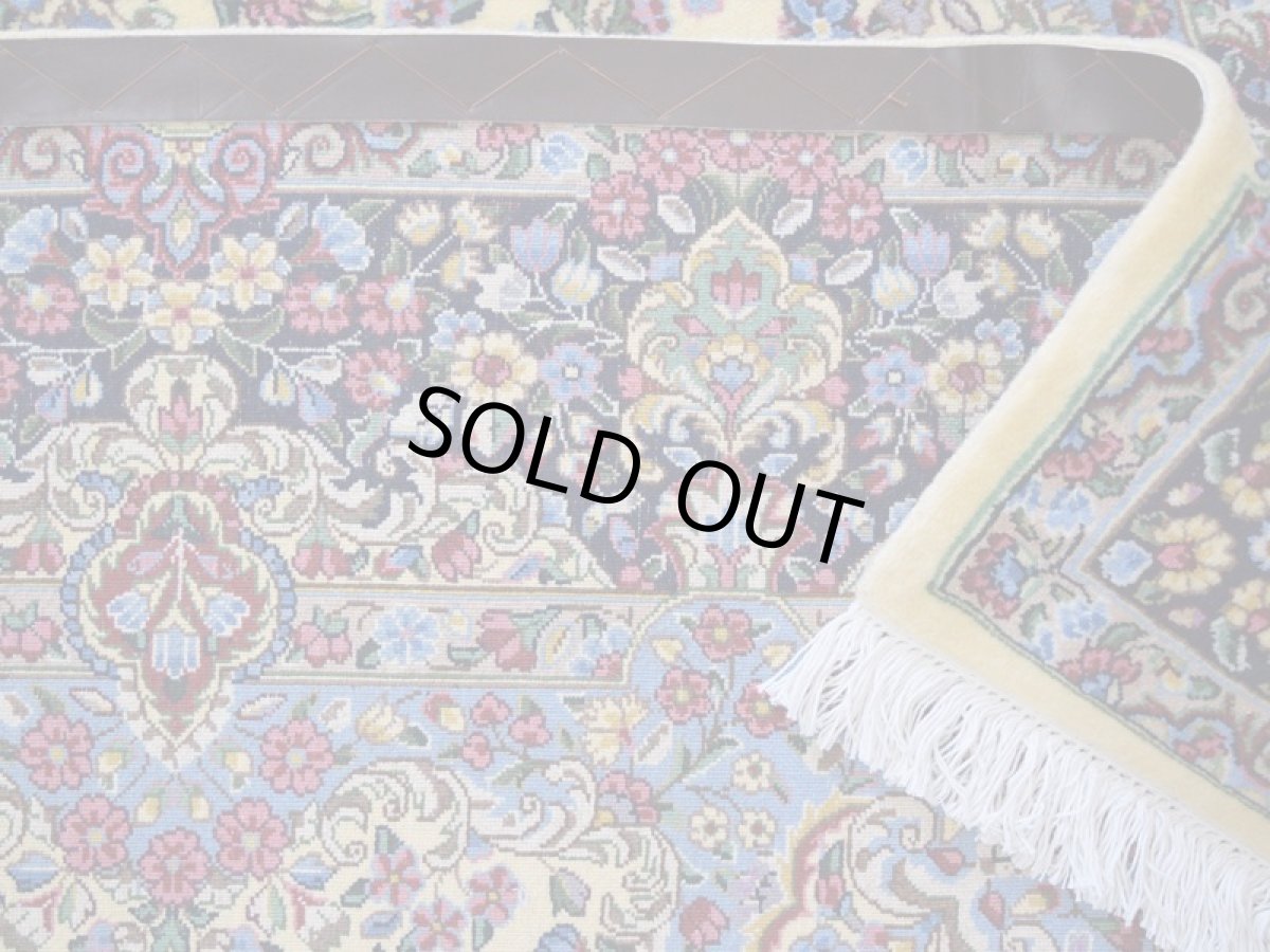 画像14: 新品 ペルシャ 絨毯 ケルマン 産 縦3.2m 横2.1m 6.5㎡ 〜6帖程度 リビング ダイニング 客室 3人掛けソファ コーナーソファ 大判 サイズ 315 x 207 cm No.2287 天然 ウール 手織り ハンドメイド ラグ マット カーペット 生成り クリーム n-2287-315207s8142a4413 (14)