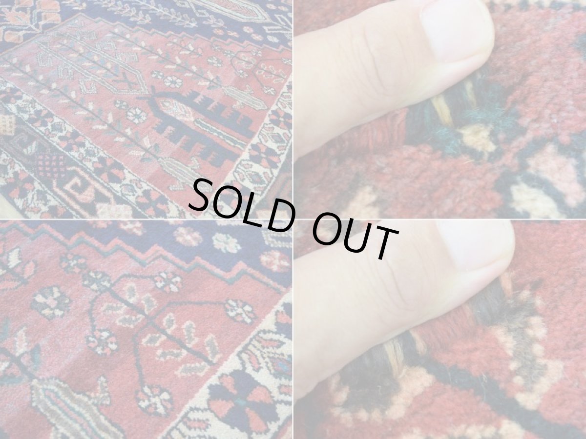 画像15: 良品 ペルシャ 絨毯  シールジャーン 縦2m 横1.5m 3㎡ 〜2帖 リビング ダイニング 2〜3人掛けソファ サイズ 220 x 150 cm No.P469 天然 肉厚 ウール 手織り ハンドメイド トライバル ラグ 部族絨毯 マット カーペット 幾何学模様 生命の樹 民族柄 ネイビー レッド グリーン オレンジ マルチカラーギャッベ(ギャベ)をお探しの方にもお勧めです b-p469-220150h083p (15)