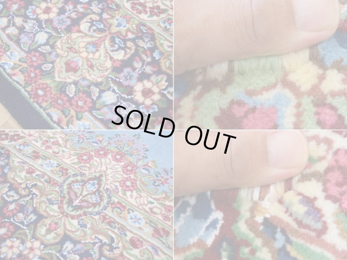 画像16: 新品 ペルシャ 絨毯 ケルマン 産 縦3m 横2m 6㎡ 〜6帖程度 リビング ダイニング 客室 3人掛けソファ コーナーソファ 大判 サイズ 298 x 200 cm No.2286 天然 ウール 手織り ハンドメイド ラグ マット カーペット ネイビー 水色 n-2286-298200s7531a4671 (16)