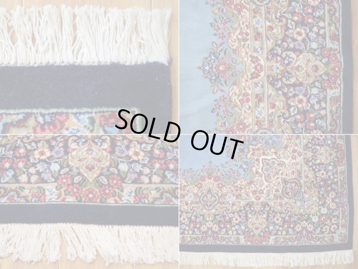 画像19: 新品 ペルシャ 絨毯 ケルマン 産 縦3m 横2m 6㎡ 〜6帖程度 リビング ダイニング 客室 3人掛けソファ コーナーソファ 大判 サイズ 298 x 200 cm No.2286 天然 ウール 手織り ハンドメイド ラグ マット カーペット ネイビー 水色 n-2286-298200s7531a4671 (19)