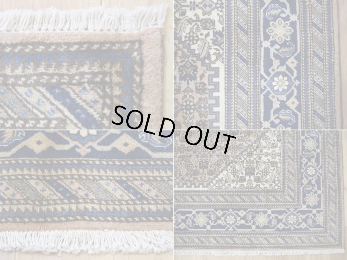 画像19: 良品 ペルシャ 絨毯 アルデビル 産 縦3m 横2m 6㎡ 〜6帖程度 リビング ダイニング 3人掛けソファ コーナーソファ 大判 サイズ 300 x 207 cm No.R383 天然 ウール 手織り トライバル ラグ 敷物 マット カーペット ヘラティ総柄 ライトブラウン ベージュ ブルー ネイビー ヴィンテージ ビンテージ b-r383-300207h083a005 (19)