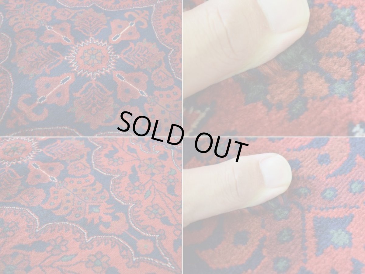 画像15: 新品 ペルシャ 部族絨毯 バルーチ 縦2m 横1.5m 3㎡ ~2帖 リビング ダイニング 2-3人掛けソファ サイズ 202 x 152 cm No.2125 ウール 手織り ハンドメイド トライバル ラグ カーペット 赤 濃紺 ダークネイビー n-2125-202152s046-038 (15)