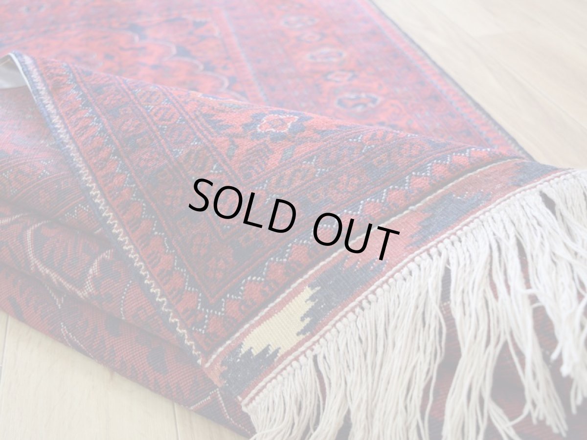 画像13: 新品 ペルシャ 部族絨毯 バルーチ 縦2m 横1.5m 3㎡ ~2帖 リビング ダイニング 2-3人掛けソファ サイズ 202 x 152 cm No.2125 ウール 手織り ハンドメイド トライバル ラグ カーペット 赤 濃紺 ダークネイビー n-2125-202152s046-038 (13)