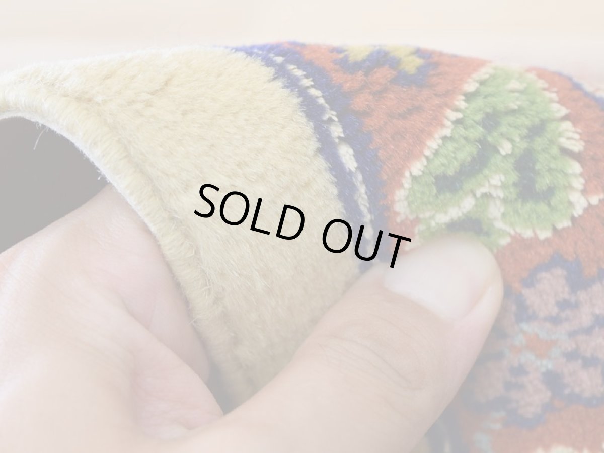 画像11: 新品 ペルシャ 部族絨毯 グーチャン 縦2m 横1.5m 2.6㎡ ~2帖 リビング ダイニング 2-3人掛けソファ サイズ 180 x 140 cm No.2142 ウール 手織り ハンドメイド トライバル ラグ カーペット 生成り ベージュ 幾何学模様 n-2142-180140s014-065 (11)