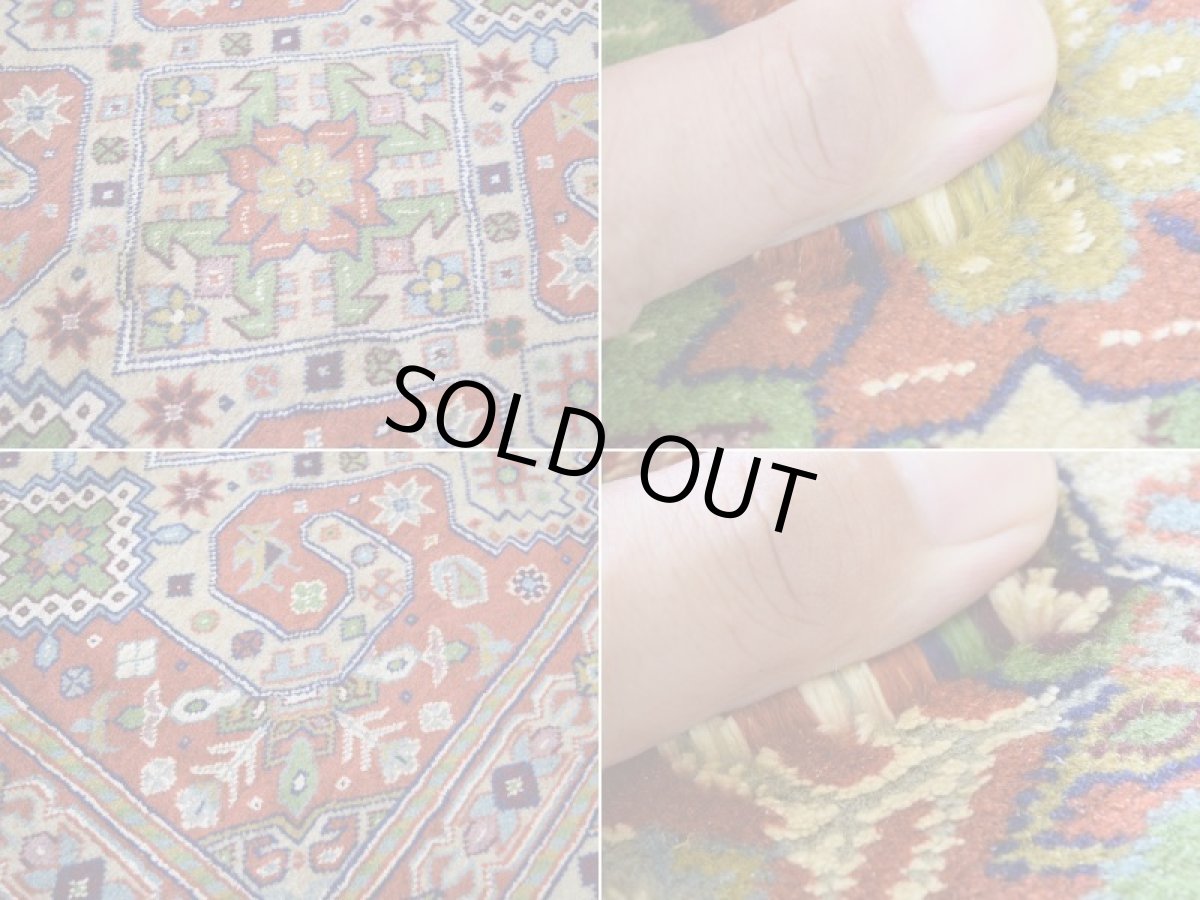 画像14: 新品 ペルシャ 部族絨毯 グーチャン 縦2m 横1.5m 2.6㎡ ~2帖 リビング ダイニング 2-3人掛けソファ サイズ 180 x 140 cm No.2142 ウール 手織り ハンドメイド トライバル ラグ カーペット 生成り ベージュ 幾何学模様 n-2142-180140s014-065 (14)