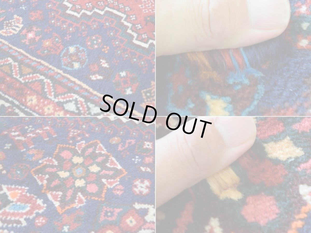 画像17: 新品 ペルシャ 部族絨毯 シラーズ 縦2m 横1.5m 3㎡ ~2-3帖 リビング ダイニング 2-3人掛けソファ サイズ 215 x 149 cm No.P295 ウール 手織り ハンドメイド トライバル ラグ カーペット 赤 ネイビー 民族柄 n-p295-215149h533p (17)