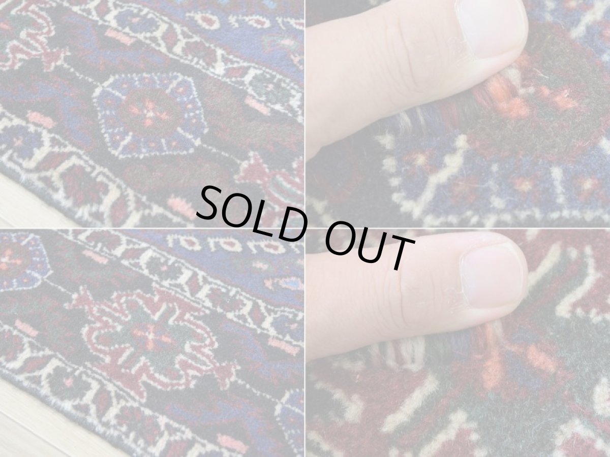 画像17: 良品 ペルシャ 部族絨毯  シャハレババク 縦2.1m 横1.6m 3.3㎡ 〜2帖 リビング ダイニング 2〜3人掛けソファ サイズ 207 x 155 cm No.P475 天然 ウール 手織り ハンドメイド トライバル ラグ 部族絨毯 マット カーペット ボテ 幾何学模様 民族柄 ネイビー ブラウン ギャッベ(ギャベ)をお探しの方にもお勧めです ab-p475-207155h053p (17)