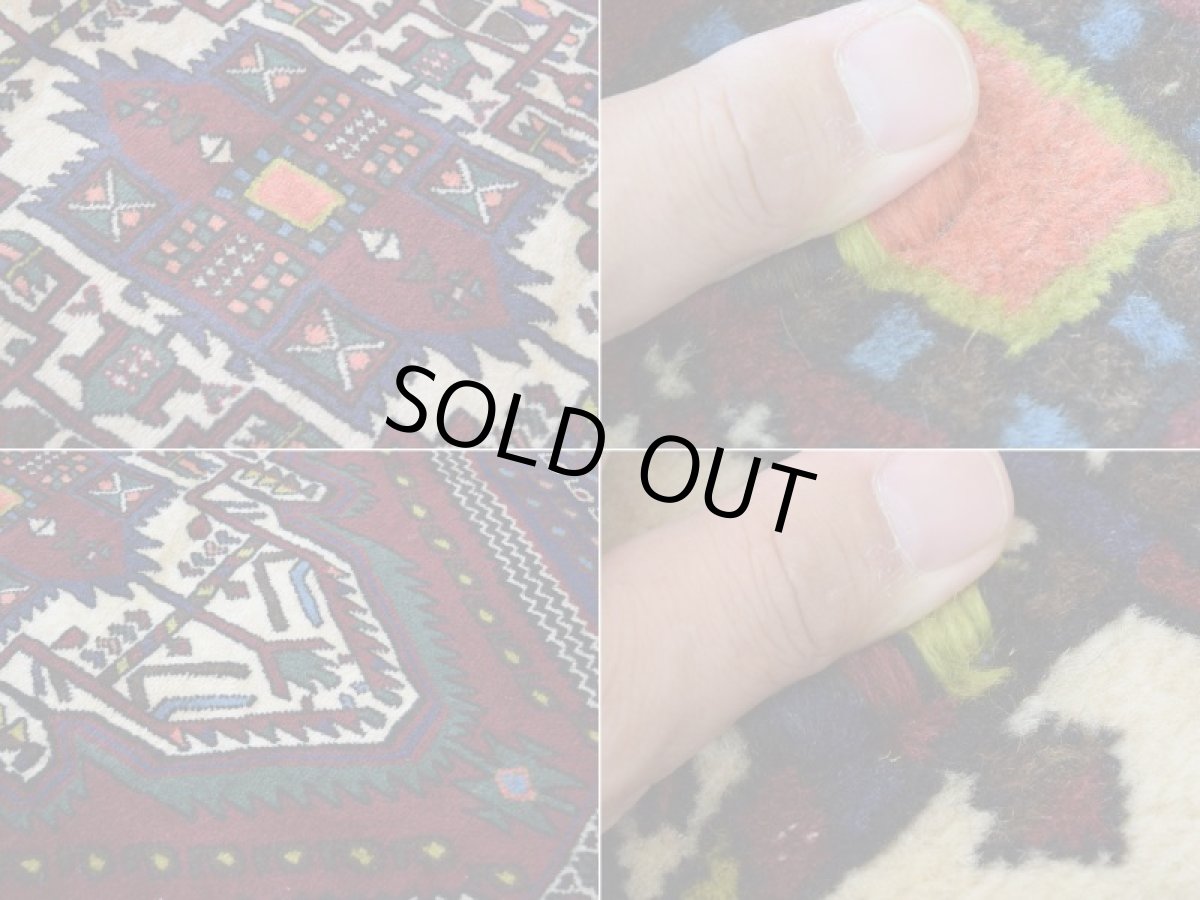 画像15: 良品 ペルシャ 部族絨毯  シャハレババク 縦2.1m 横1.6m 3.3㎡ 〜2帖 リビング ダイニング 2〜3人掛けソファ サイズ 207 x 155 cm No.P475 天然 ウール 手織り ハンドメイド トライバル ラグ 部族絨毯 マット カーペット ボテ 幾何学模様 民族柄 ネイビー ブラウン ギャッベ(ギャベ)をお探しの方にもお勧めです ab-p475-207155h053p (15)