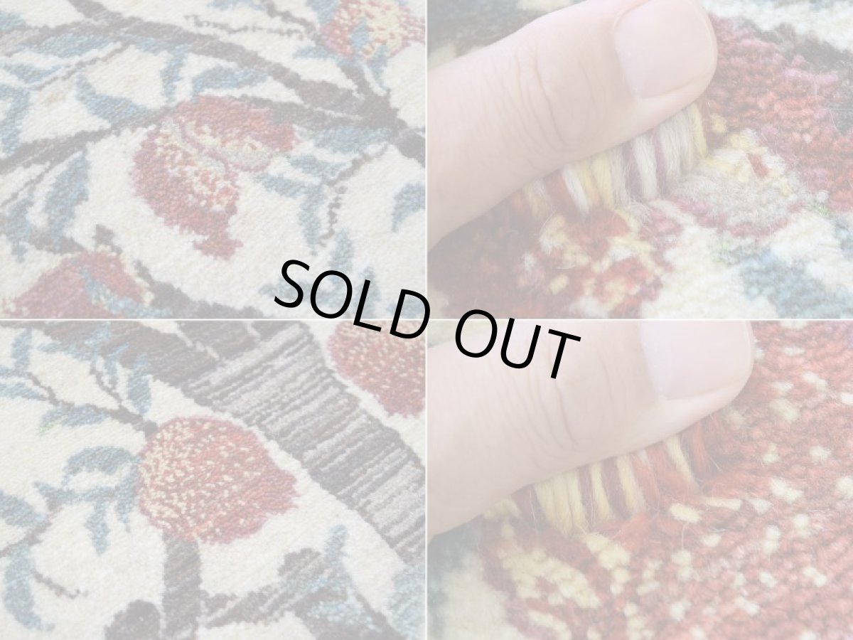 画像15: 新品 ペルシャ ギャッベ 縦2.3m 横1.5m 3.3㎡ 〜2帖程度 リビング ダイニング 2-3人掛けソファ サイズ 224 × 147 cm No.A627 肉厚 リーズバフト ウール 手織りギャベ  ハンドメイド ラグ 絨毯 カーペット ザクロの木 生命の樹 生成り ベージュ クリーム リビングダイニングルームやベッドサイドに n-a627-224147h027-039 (15)