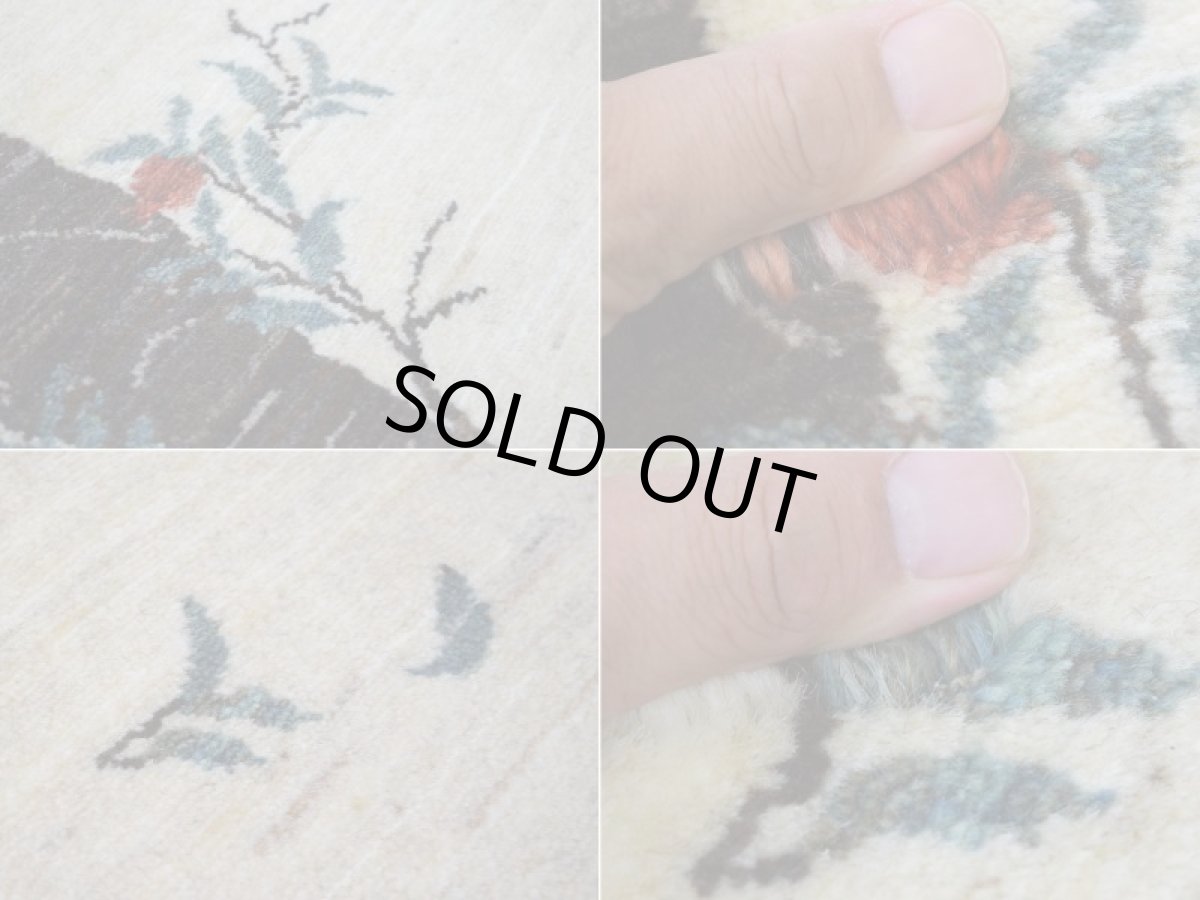 画像17: 新品 ペルシャ ギャッベ 縦2.3m 横1.5m 3.3㎡ 〜2帖程度 リビング ダイニング 2-3人掛けソファ サイズ 224 × 147 cm No.A627 肉厚 リーズバフト ウール 手織りギャベ  ハンドメイド ラグ 絨毯 カーペット ザクロの木 生命の樹 生成り ベージュ クリーム リビングダイニングルームやベッドサイドに n-a627-224147h027-039 (17)