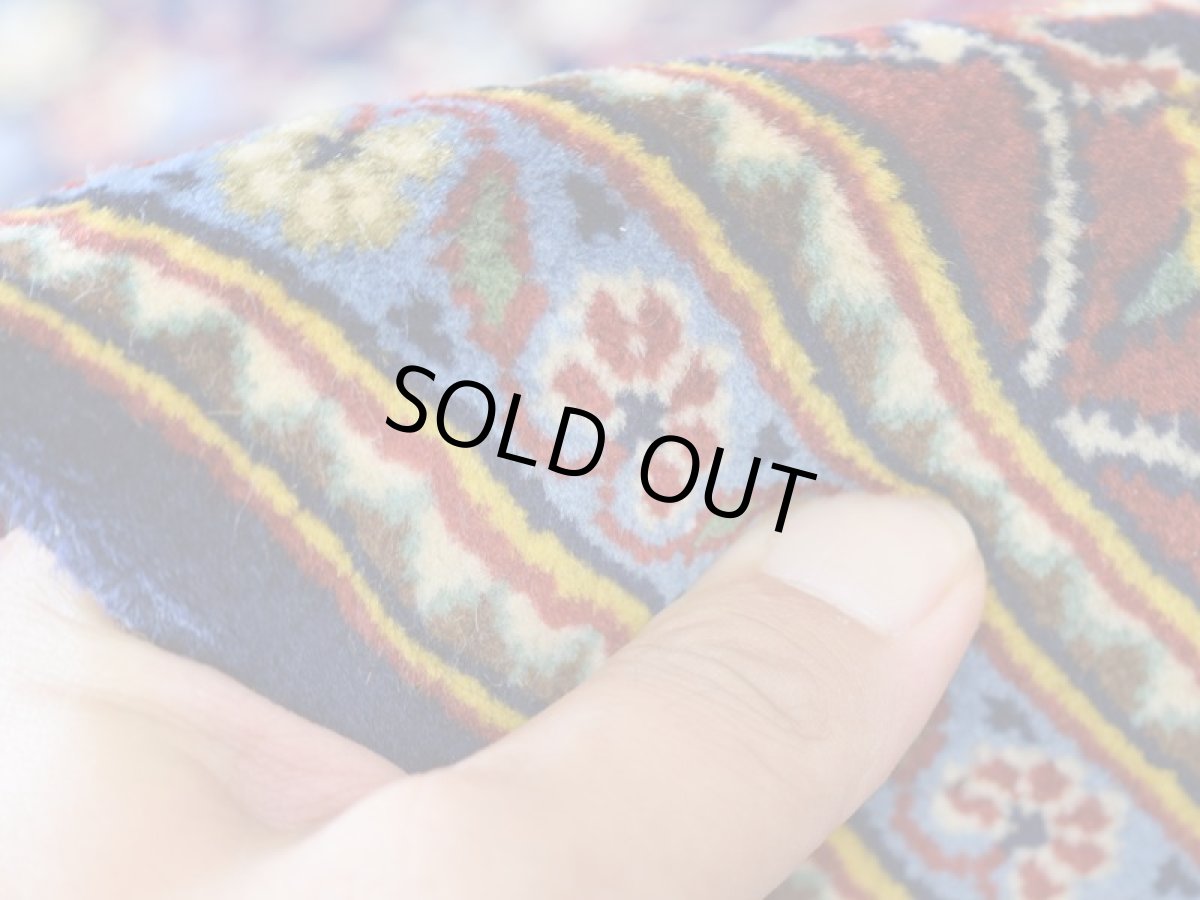 画像12: 新品 ペルシャ 絨毯 カシャーン 産 縦2.2m 横1.5m 3.1㎡ 〜2帖程度 リビング ダイニング 2-3人掛けソファ サイズ 213 x 145 cm No.2673 ウール 手織り ラグ 敷物 カーペット メダリオン 赤 濃紺 n-2673-213145h007-009 (12)