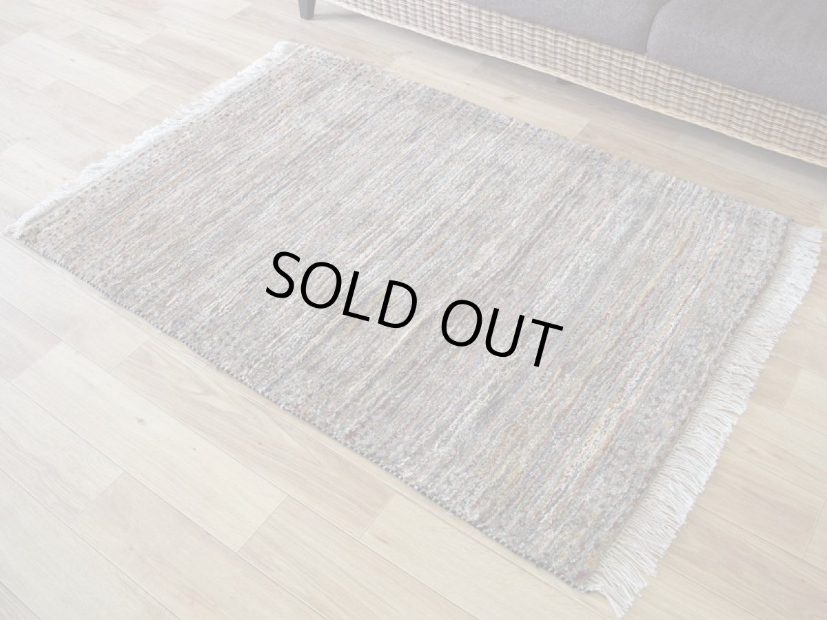 画像2: 新品 ペルシャ ギャッベ 縦1.5m 横1m 2人掛けソファ サイズ 143 × 103 cm No.A540 肉厚 天然 ウール ギャベ 手織り ハンドメイド ラグ 絨毯 カーペット レインボー マルチカラー  クレイジーパターン n-a540-143103h04a55 (2)