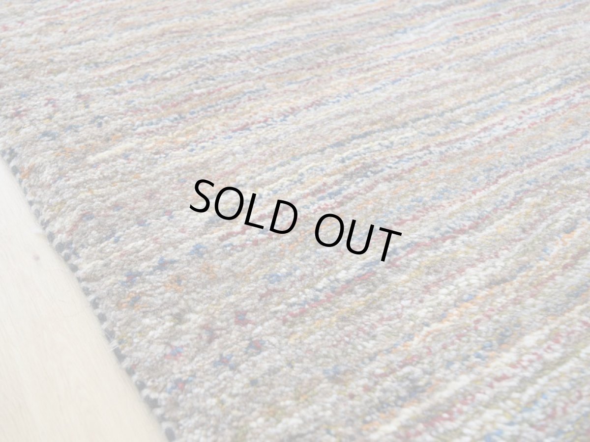 画像13: 新品 ペルシャ ギャッベ 縦1.5m 横1m 2人掛けソファ サイズ 143 × 103 cm No.A540 肉厚 天然 ウール ギャベ 手織り ハンドメイド ラグ 絨毯 カーペット レインボー マルチカラー  クレイジーパターン n-a540-143103h04a55 (13)