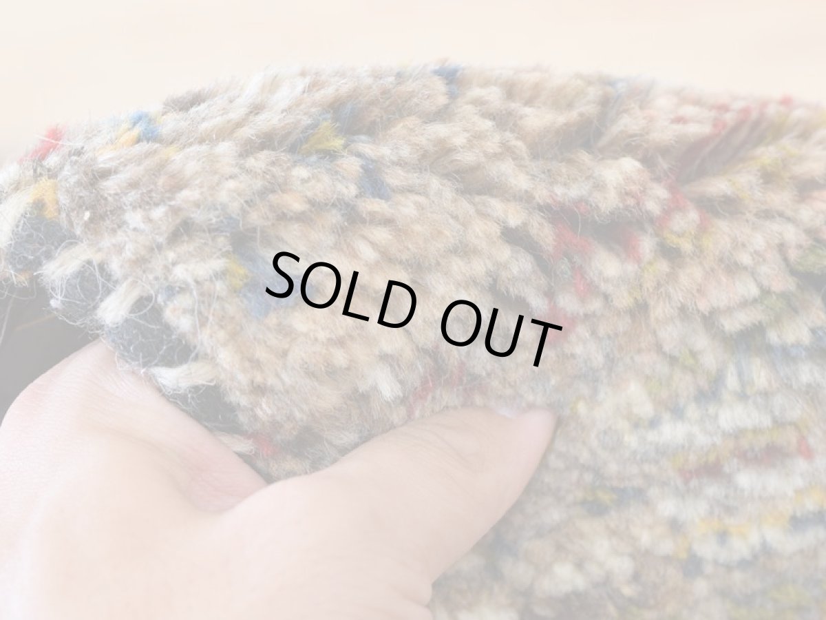 画像14: 新品 ペルシャ ギャッベ 縦1.5m 横1m 2人掛けソファ サイズ 143 × 103 cm No.A540 肉厚 天然 ウール ギャベ 手織り ハンドメイド ラグ 絨毯 カーペット レインボー マルチカラー  クレイジーパターン n-a540-143103h04a55 (14)