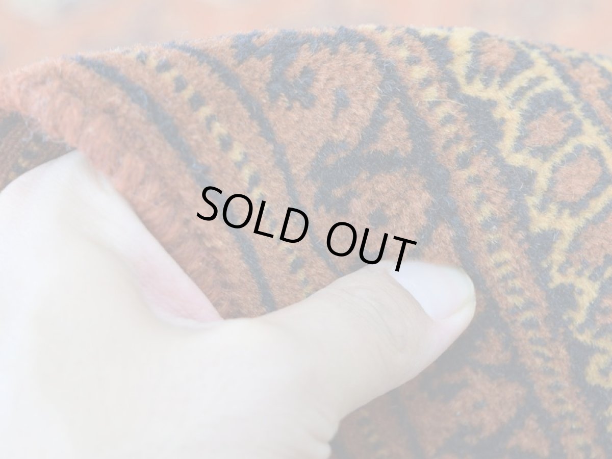 画像13: 良品 ペルシャ 部族絨毯 トルクメン 縦3m 横2m 6㎡ 6帖 リビング ダイニング 3人掛けソファ サイズ 285 x 210 cm No.P512 ウール 手織り ハンドメイド トライバル ラグ マット カーペット 茶 ブラウン オレンジ ギュル 幾何学模様 民族柄 ビンテージ ヴィンテージ b-p512-285210h073a084 (13)