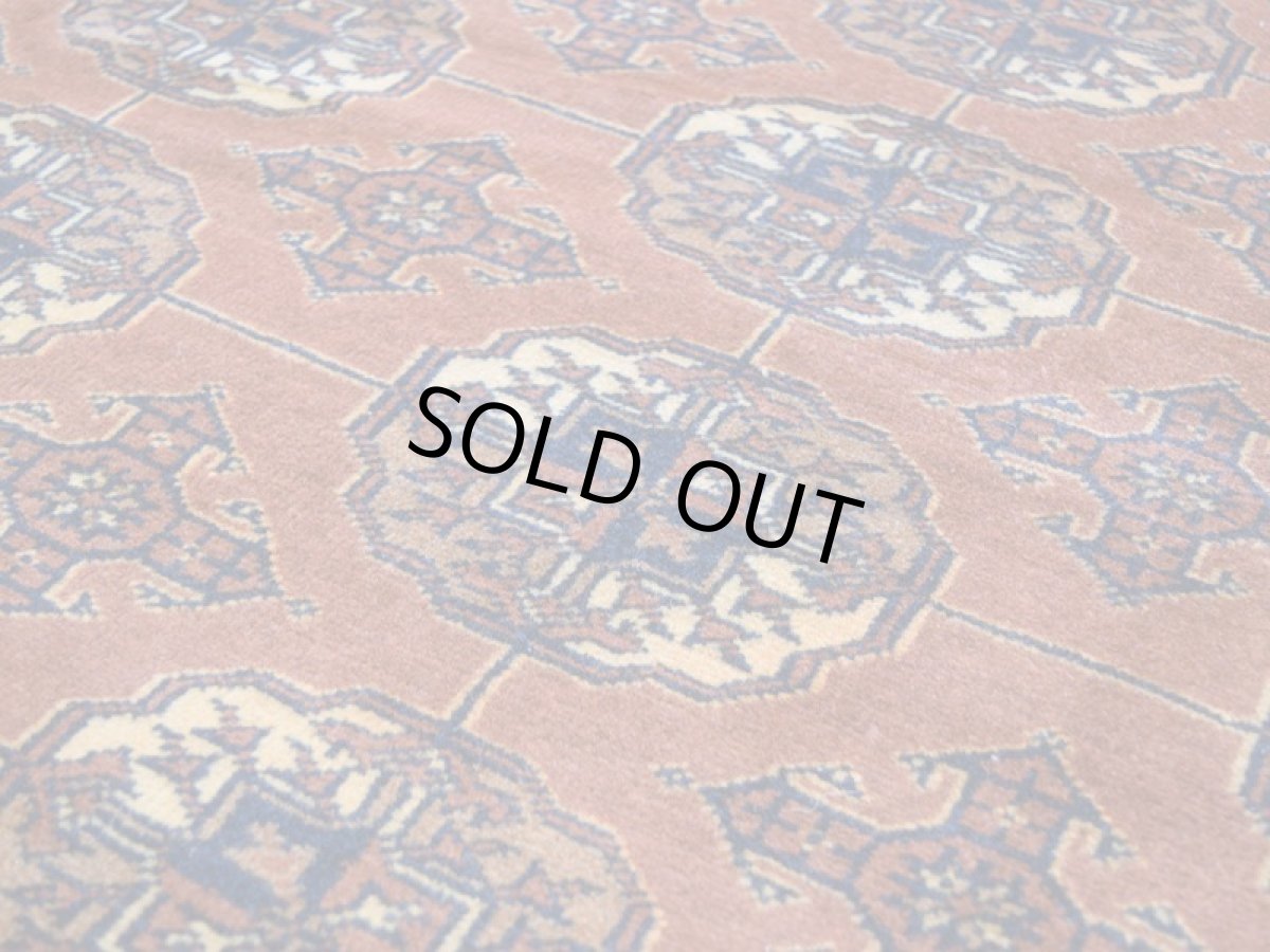 画像10: 良品 ペルシャ 部族絨毯 トルクメン 縦3m 横2m 6㎡ 6帖 リビング ダイニング 3人掛けソファ サイズ 285 x 210 cm No.P512 ウール 手織り ハンドメイド トライバル ラグ マット カーペット 茶 ブラウン オレンジ ギュル 幾何学模様 民族柄 ビンテージ ヴィンテージ b-p512-285210h073a084 (10)