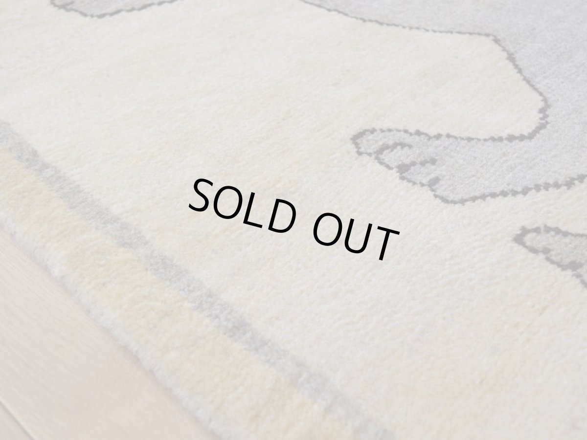 画像11: 新品 ペルシャ ギャッベ 縦1.1m アクセント ラグ サイズ 106 x 75 cm No.2371 肉厚 ウール 手織り ハンドメイド ギャベ マット カーペット  ライオンラグ ベージュグレー 原毛系 n-2371-106075s101a531 (11)