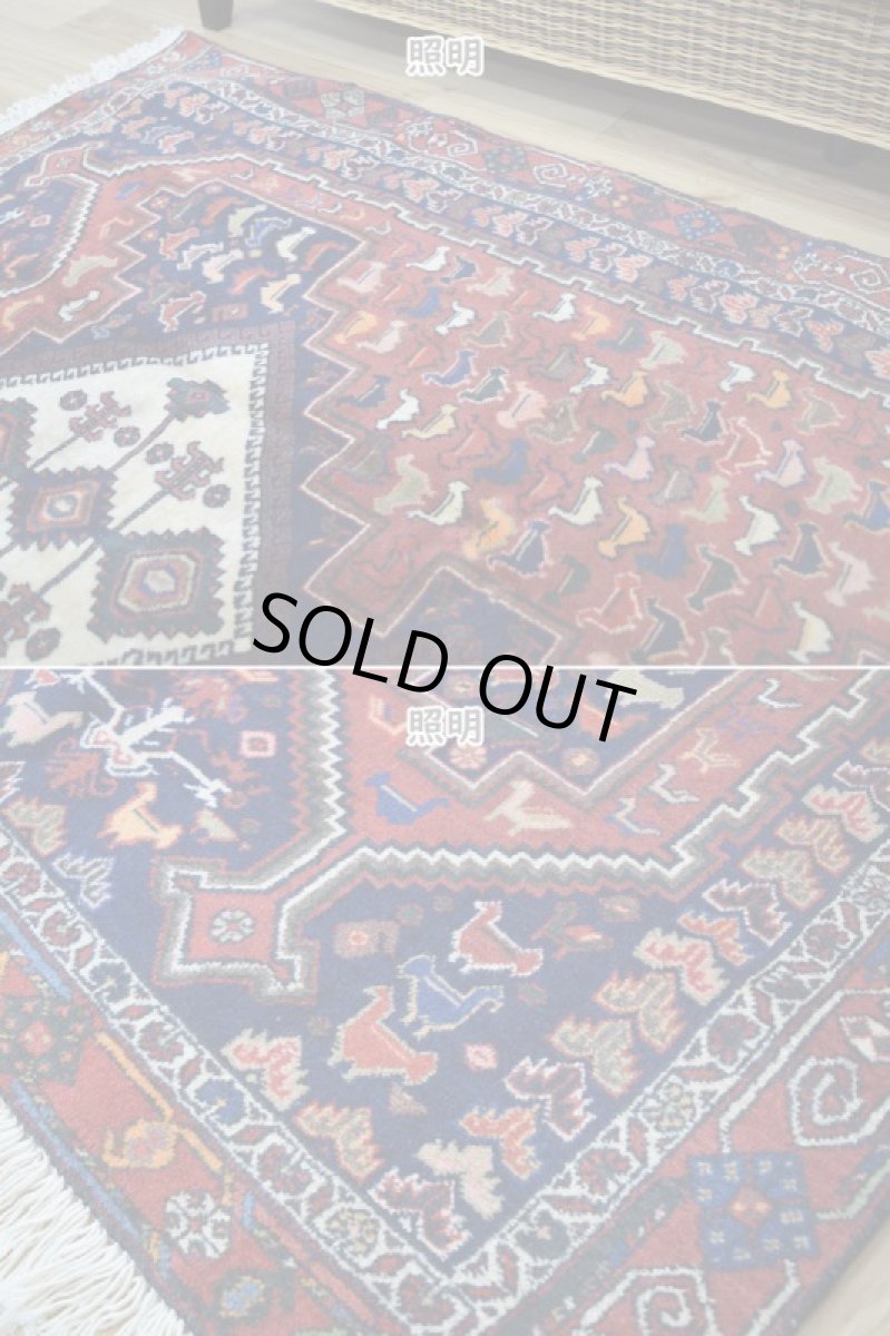 画像6: 良品 ペルシャ 部族絨毯 シールジャーン 縦1.8m 横1.3m 2.3㎡ ~2.5帖 2人掛けソファ サイズ 175 x 130 cm No.A766 ウール 手織り ハンドメイド トライバル ラグ カーペット 民族柄 b-a766-175130h072a153 (6)