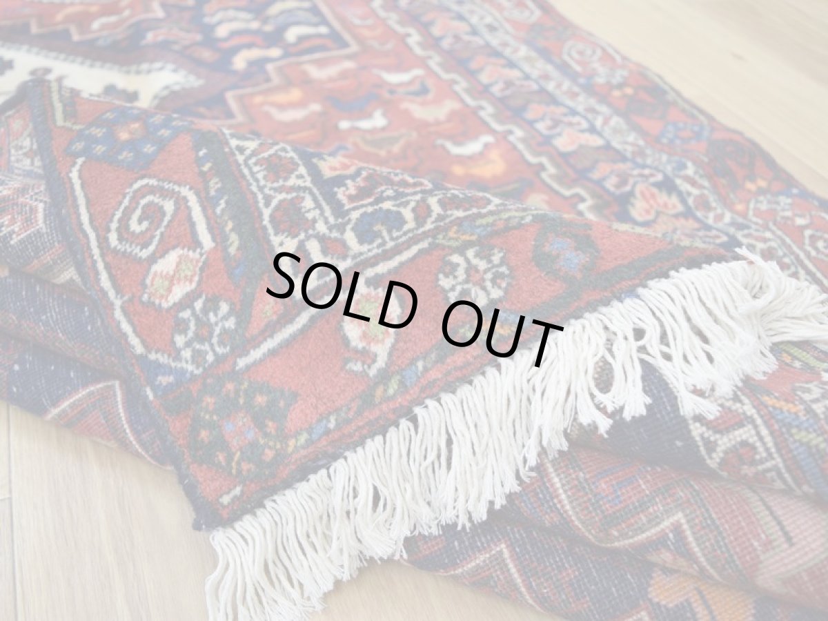 画像13: 良品 ペルシャ 部族絨毯 シールジャーン 縦1.8m 横1.3m 2.3㎡ ~2.5帖 2人掛けソファ サイズ 175 x 130 cm No.A766 ウール 手織り ハンドメイド トライバル ラグ カーペット 民族柄 b-a766-175130h072a153 (13)