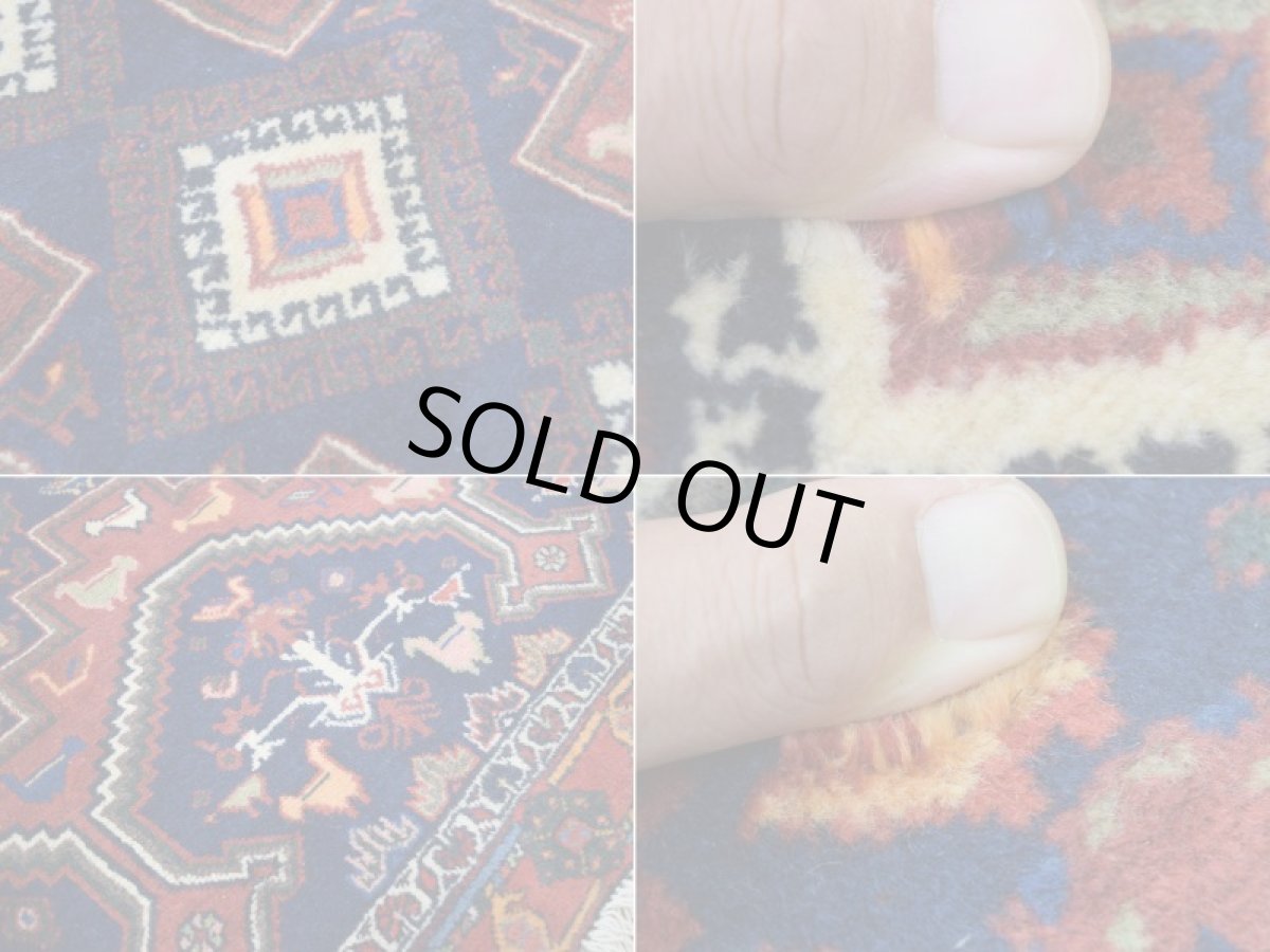 画像16: 良品 ペルシャ 部族絨毯 シールジャーン 縦1.8m 横1.3m 2.3㎡ ~2.5帖 2人掛けソファ サイズ 175 x 130 cm No.A766 ウール 手織り ハンドメイド トライバル ラグ カーペット 民族柄 b-a766-175130h072a153 (16)