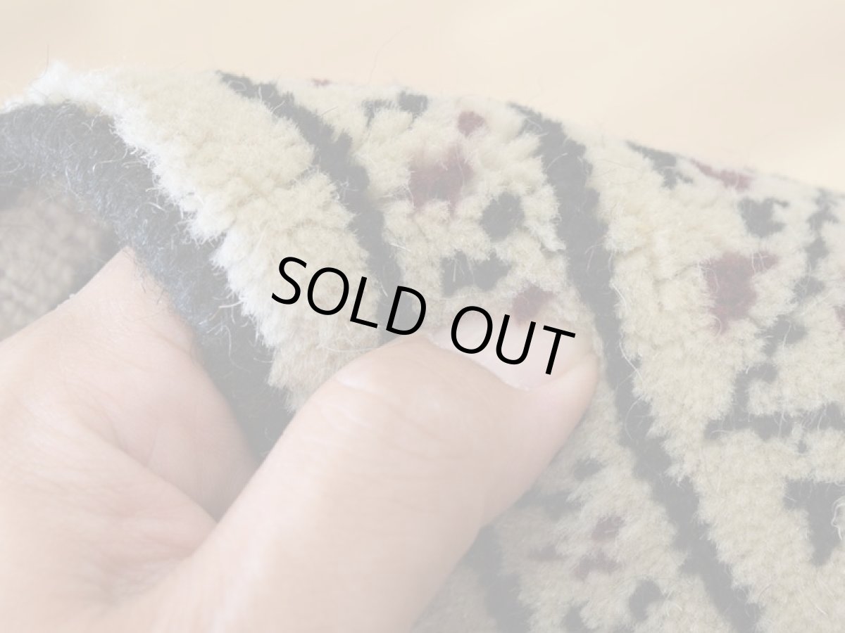 画像13: 新品 ペルシャ 部族絨毯 トルクメン 縦1.2m 横0.8m アクセント ラグ サイズ 120 x 80 cm No.F135 天然 肉厚 ウール 手織り ハンドメイド トライバル ラグ マット カーペット ターコイズ 緑 グリーン ギュル 幾何学模様 民族柄 n-f135-120080h001 (13)