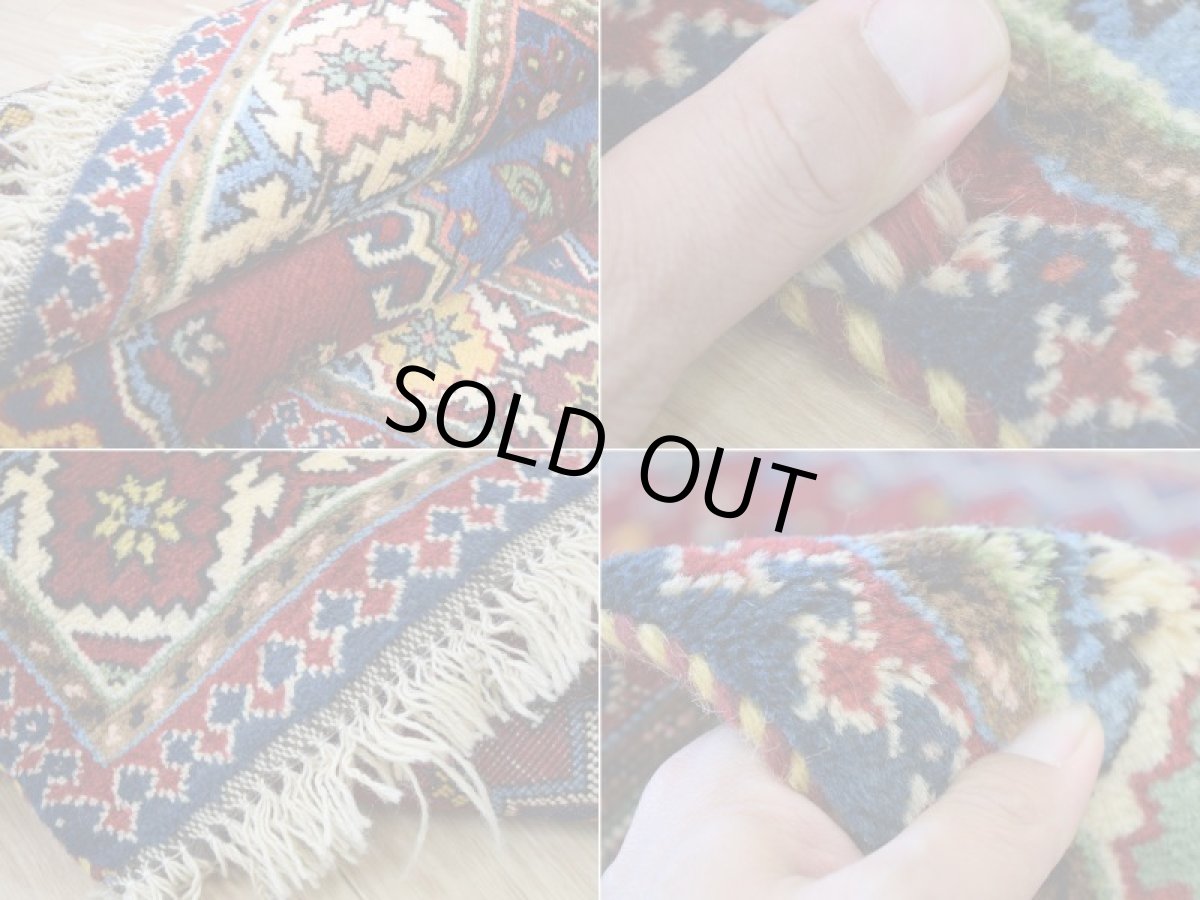 画像18: 新品 ペルシャ 部族絨毯 ヤラメ 縦1.6m 横1m 1.5㎡ ~1.5帖 1-2人掛けソファ サイズ 160 x 92 cm No.P304 ウール 手織り ハンドメイド トライバル ラグ カーペット 民族柄 n-p304-160092h081a042 (18)