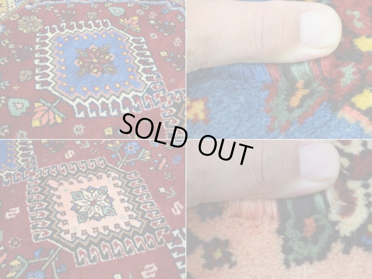 画像14: 新品 ペルシャ 部族絨毯 ヤラメ 縦1.6m 横1m 1.5㎡ ~1.5帖 1-2人掛けソファ サイズ 160 x 92 cm No.P304 ウール 手織り ハンドメイド トライバル ラグ カーペット 民族柄 n-p304-160092h081a042 (14)