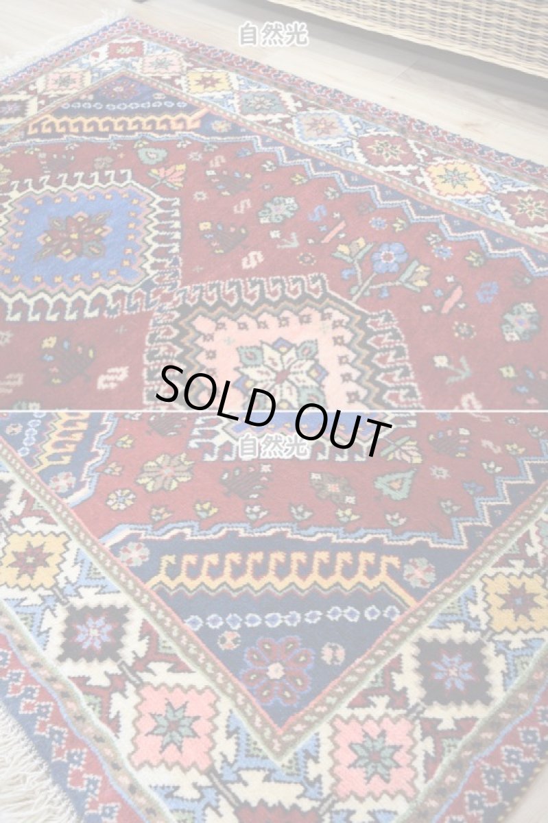 画像6: 新品 ペルシャ 部族絨毯 ヤラメ 縦1.6m 横1m 1.5㎡ ~1.5帖 1-2人掛けソファ サイズ 160 x 92 cm No.P304 ウール 手織り ハンドメイド トライバル ラグ カーペット 民族柄 n-p304-160092h081a042 (6)